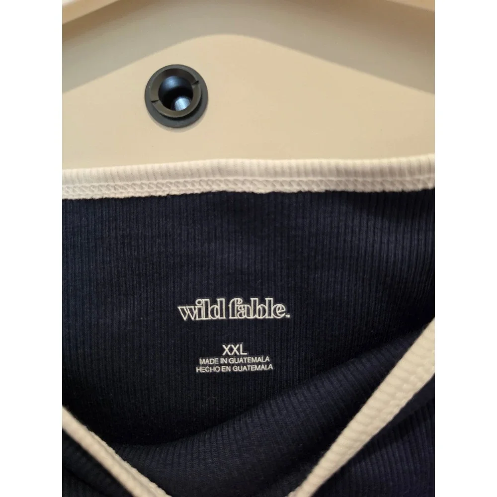 Wild Fable Womens Tank Top XXL Navy Blue New All American Sweetheart Graphic - Picture 3 of 5